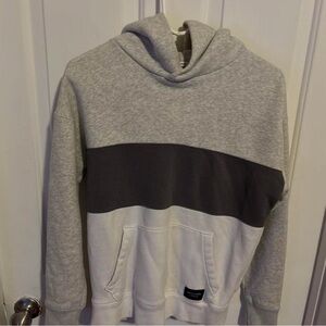 Abercrombie Kids Gray and White Hoodie